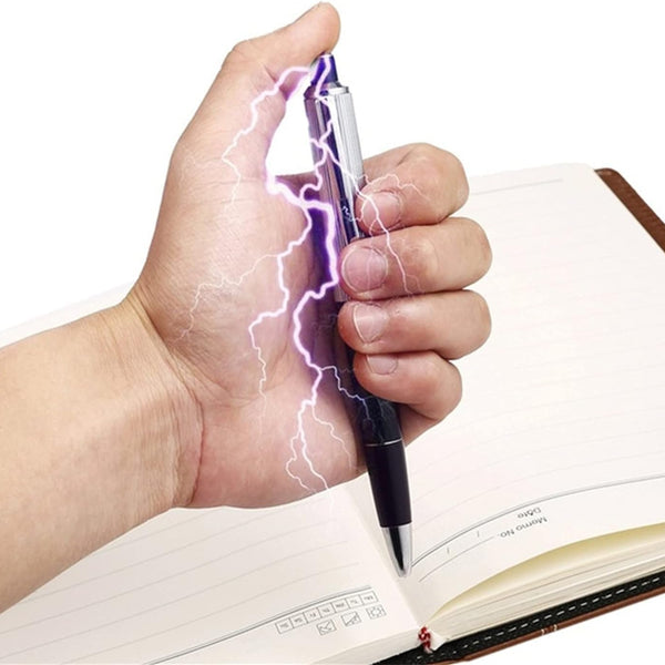 Electric Shock Prank Pen Toy | Funny Gag Gift & Practical Joke | Harmless Shocking Fun.