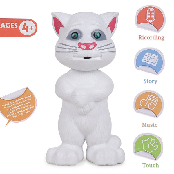 Intelligent Talking Tom Cat Toy with Mimicry | Interactive Touch & Voice Recording | Tom Tiny's World.