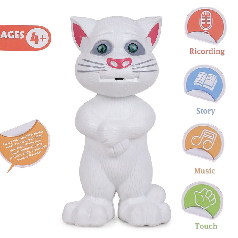 Intelligent Talking Tom Cat Toy with Mimicry | Interactive Touch & Voice Recording | Tom Tiny's World.