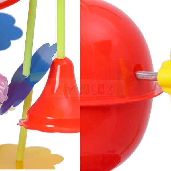 Classic Wind-Up Musical Merry-Go-Round | Soothing Sound Carousel Toy for Kids | No Batteries Needed.