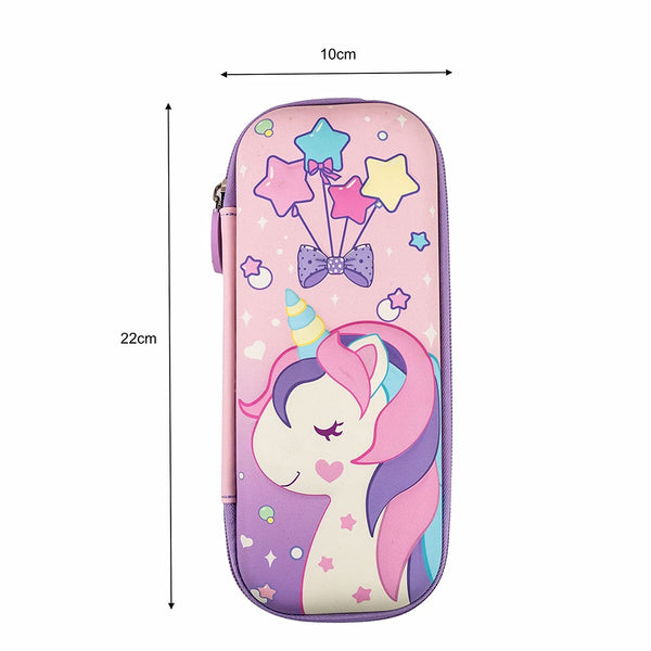 3D EVA Pencil Case for Girls | Large Capacity Stationery Box & Organizer | Multi Theme & Color.