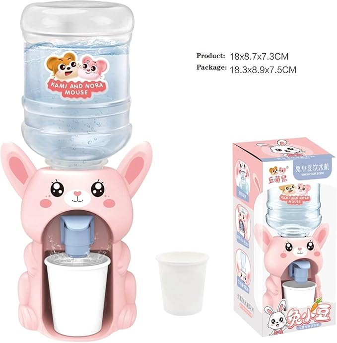 Mini Water Dispenser Toy for Kids Cute Water Dispenser Play Set Water Dispenser Toy – Pretend Play Kitchen Accessory Portable Mini Water Dispenser for Children