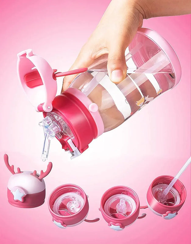 Deer Horn Water Bottle for Kids | BPA Free | 600ml.