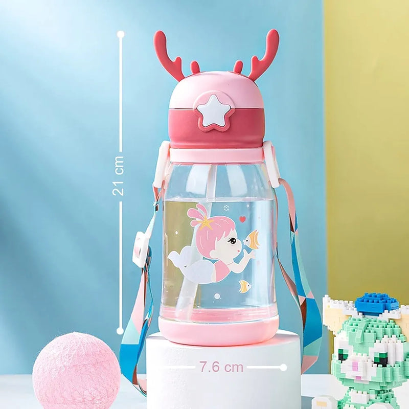 Deer Horn Water Bottle for Kids | BPA Free | 600ml.