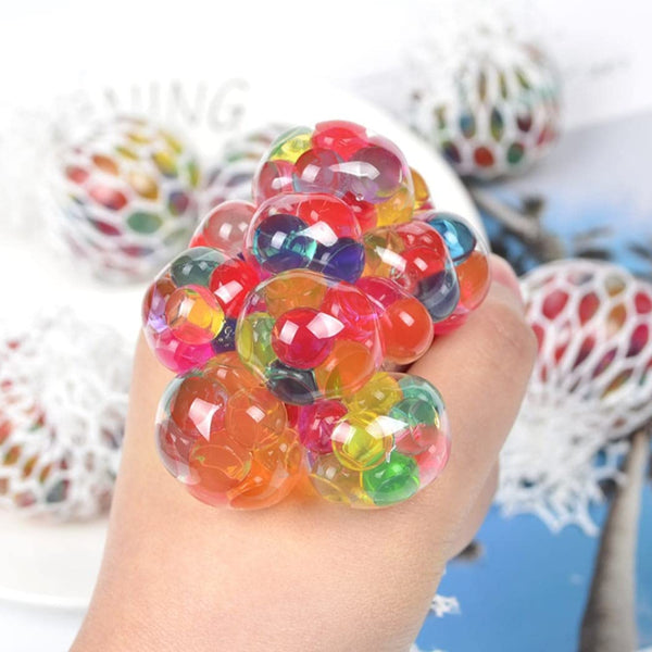 Mesh Squishy Grape Ball Stress Toy | Squeeze Ball for Anxiety & Stress Relief | Fidget Vent Toy (1-Pack).