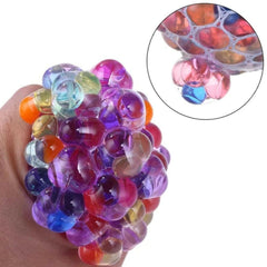 Mesh Squishy Grape Ball Stress Toy | Squeeze Ball for Anxiety & Stress Relief | Fidget Vent Toy (1-Pack).