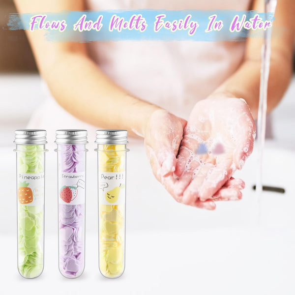 Flavored Paper Soap Sheets in Test Tubes (6-Pack) | Portable Hand Soap for Travel & Kids | On-the-Go Hygiene.