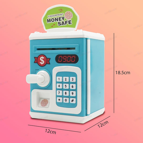 Electronic Piggy Bank ATM Machine for Kids | Digital Money Saving Box with Password Code Lock | Pink.