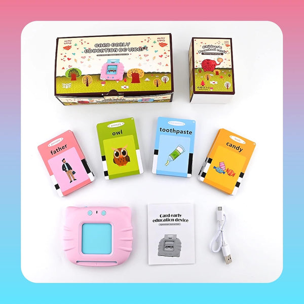 Talking Educational Flash Cards Toy for Toddlers | 112 Double-Sided Cards & 224 Sight Words | Interactive Learning.