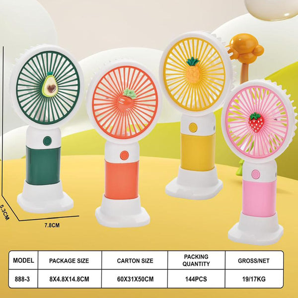 Portable Rechargeable Mini Hand Fan | Lightweight Handheld Fan with Low Noise | Indoor & Outdoor Use.