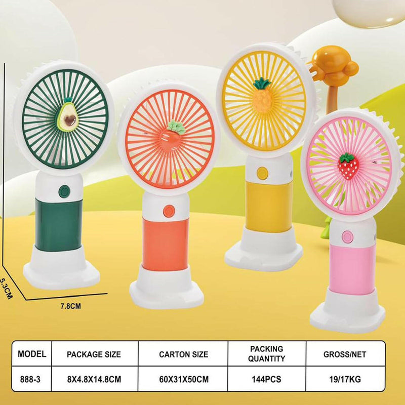 Portable Rechargeable Mini Hand Fan | Lightweight Handheld Fan with Low Noise | Indoor & Outdoor Use.