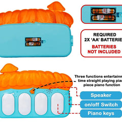3-in-1 Baby Play Gym Mat & Piano Rack | Kick & Play Musical Activity Center with Rattles | for Newborns (0-18 Months).