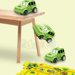 Montessori Car Rail Puzzle & Track Set | Multi Series Adventure Race Track | Educational Toddler Puzzle Toy