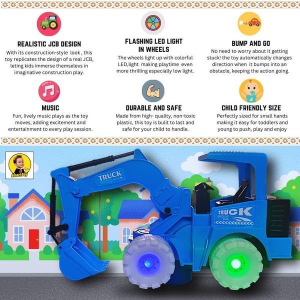 High-Speed Off-Road Stunt Truck | 360° Rolling Rotation Racing Car | Kids & Adults Toy (Multi Color).