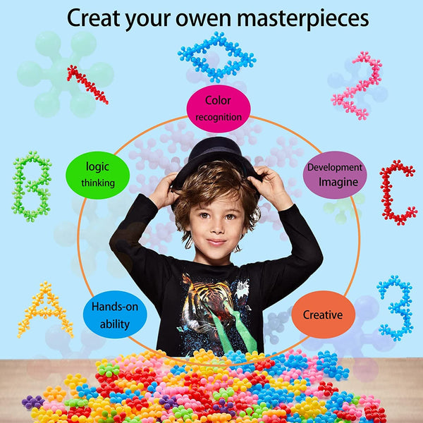 Magnetic Sticks & Balls Building Set | Educational Stacking & Construction Toy | STEM Magnet Blocks.