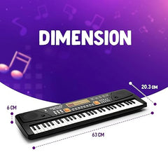 Kids Piano BF630 A1, Piano for Kids with Microphone Portable Electronic Keyboards for Beginners 61 Keys Kid Musical Toys Pianos for Girls Boys Ages 3-8 (61 Key Bigfun Piano for Kids)