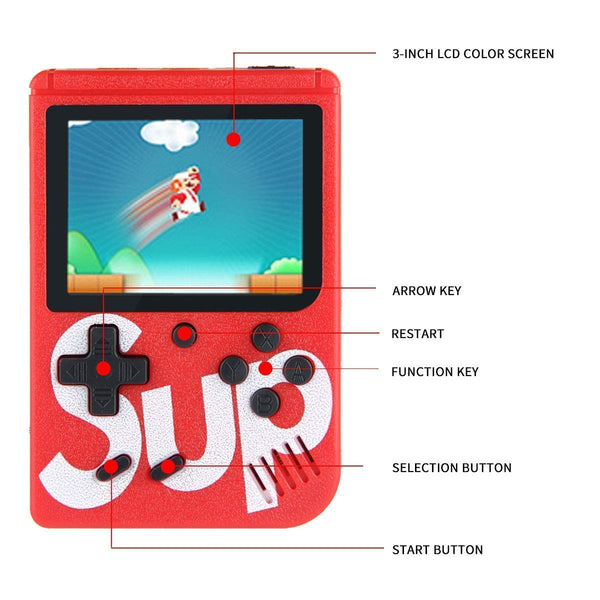 400-in-1 Retro Handheld Game Console | Classic Video Game Player with Color LCD Screen | Portable.