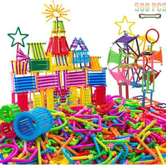 200+ Piece Smart Stick Building Blocks for Kids | Unbreakable Interlocking Toys | Educational Construction Set.