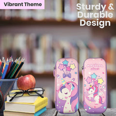 3D EVA Pencil Case for Girls | Large Capacity Stationery Box & Organizer | Multi Theme & Color.