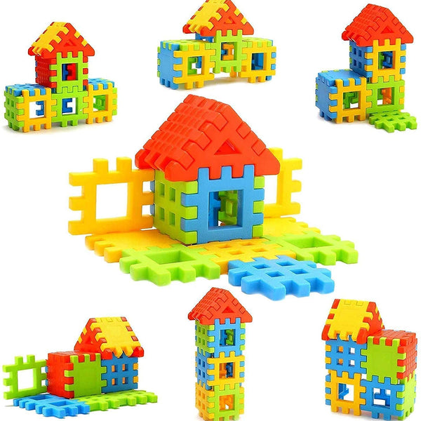 50-Piece Marble Run & Roll Ball Building Blocks | Educational Construction & Puzzle Set for Kids.