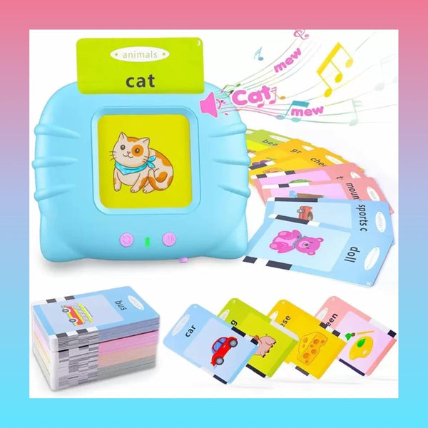 Talking Educational Flash Cards Toy for Toddlers | 112 Double-Sided Cards & 224 Sight Words | Interactive Learning.