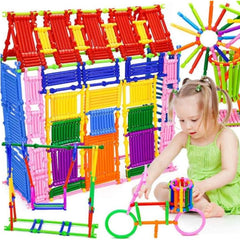 200+ Piece Smart Stick Building Blocks for Kids | Unbreakable Interlocking Toys | Educational Construction Set.