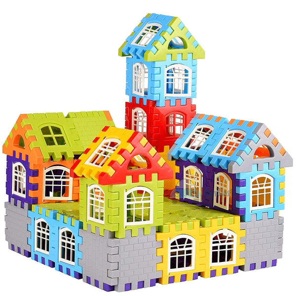 50-Piece Marble Run & Roll Ball Building Blocks | Educational Construction & Puzzle Set for Kids.