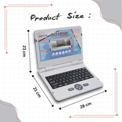 Kids Educational Laptop with 30 Fun Activities | Plug & Play Notebook Computer Toy with Mouse | Grey.
