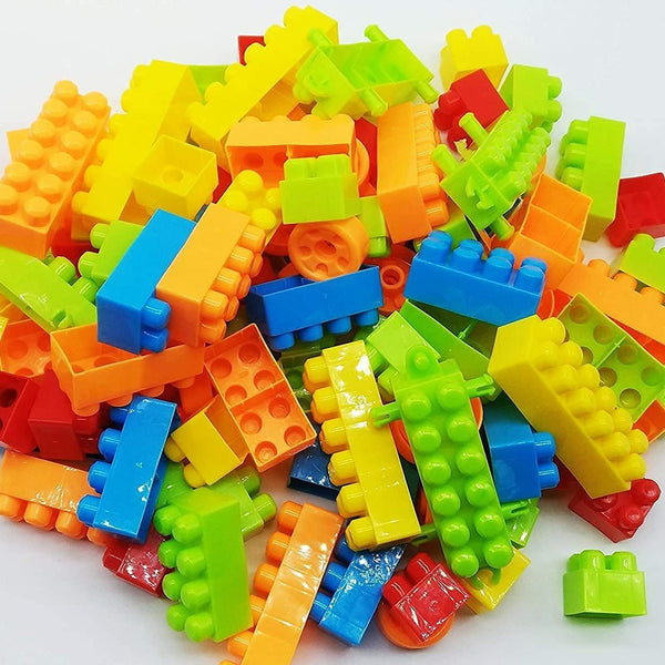 200+ Piece DIY Building Blocks Set with 24 Wheels | Educational Puzzle & Construction Toy for Kids.