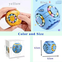 Infinity Cube Fidget Toy | Stress & Anxiety Relief Sensory Toy | Rotating Magic Bean Puzzle.