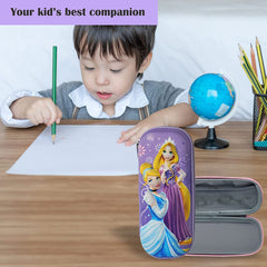 3D EVA Pencil Case for Girls | Large Capacity Stationery Box & Organizer | Multi Theme & Color.