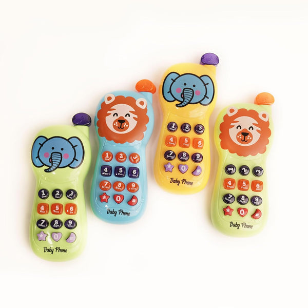 Kids Musical Toy Phone with Lights & Sounds | Pretend Play Cellphone for Boys & Girls | Color Varies.