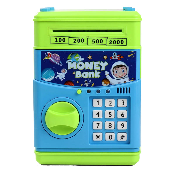 Electronic Piggy Bank ATM Machine for Kids | Digital Money Saving Box with Password Code Lock | Pink.