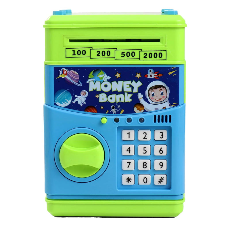 Electronic Piggy Bank ATM Machine for Kids | Digital Money Saving Box with Password Code Lock | Pink.