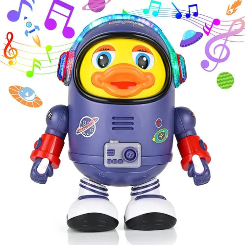 Dancing Space Duck Toy – Musical Light-Up Toy for Kids, Toddlers, Boys & Girls – Dancing Duck with Sounds & Lights – Interactive Gift for Ages 1+