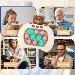 Quick Push Bubble Fidget Game (Any Shape) | Handheld Electronic Pop Game for Stress Relief | Speed Push Toy.