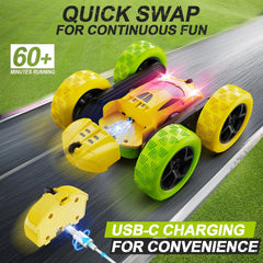 Chargable Bump & Go Action Toy Car with Lights & Music & SMOKE| Battery Operated Vehicle for Toddlers | Multi Color.