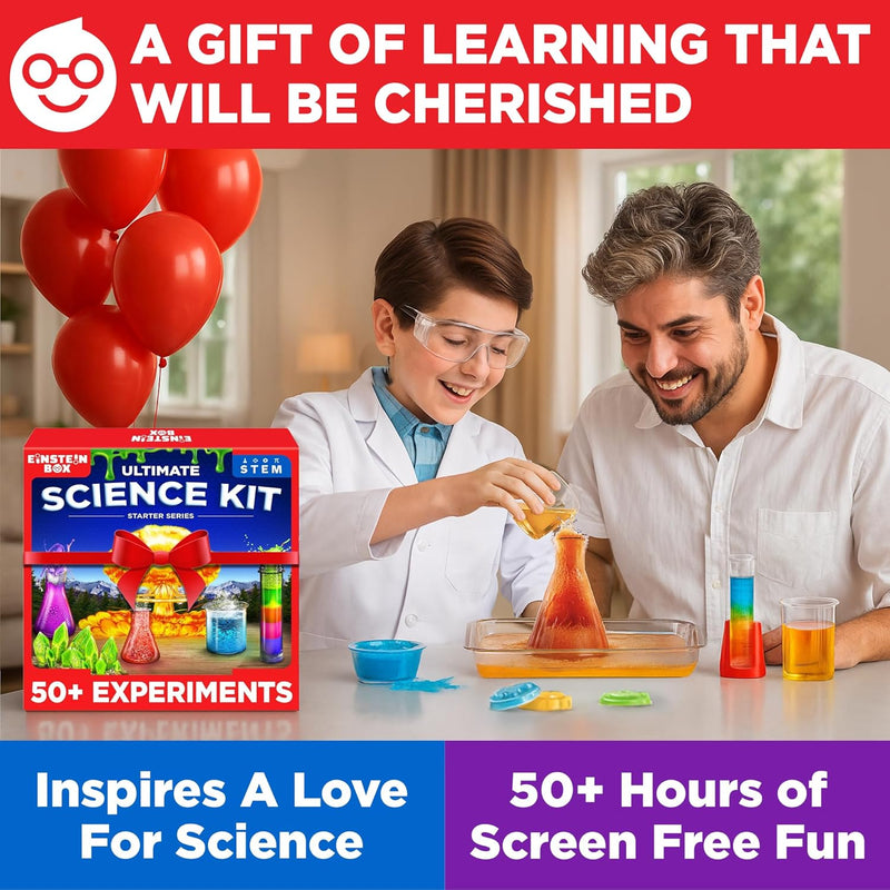 Ultimate Science Experiment Kit for Kids | 100+ STEM Activities & Experiments | Educational Gift for Ages 8-14.