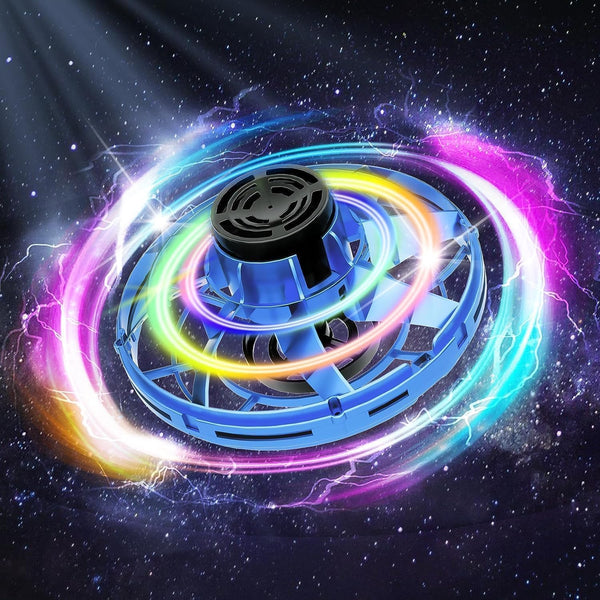 UFO Flying Spinner & Fingertip Gyro | Decompression Fidget Toy for Kids & Adults | Multicolor.