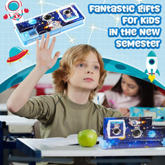 Multifunctional Pencil Box for Boys | Pencil Case with Built-in Calculator & Sharpener | Cool School Supplies.
