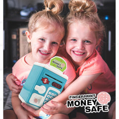 Electronic Piggy Bank ATM Machine for Kids | Digital Money Saving Box with Password Code Lock | Pink.