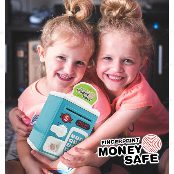 Electronic Piggy Bank ATM Machine for Kids | Digital Money Saving Box with Password Code Lock | Pink.
