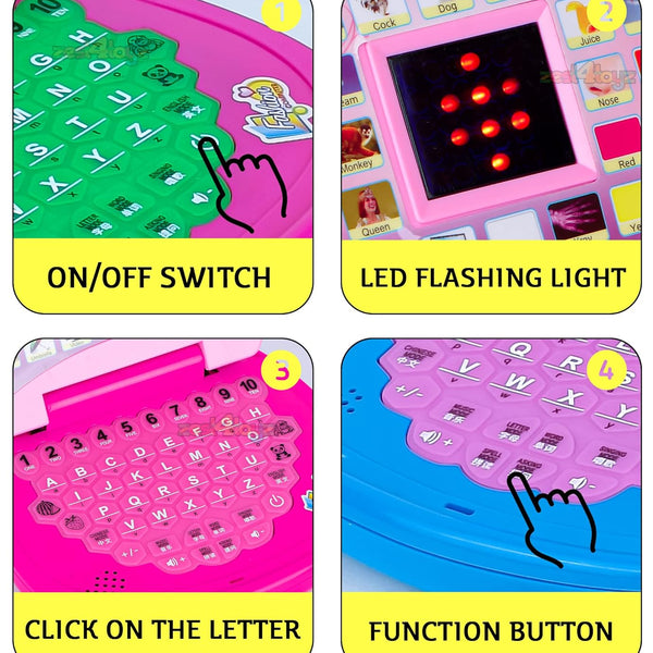 My First Learning Laptop Computer Toy | Interactive Educational Toy with Music & Activities for Kids | Pretend Play.
