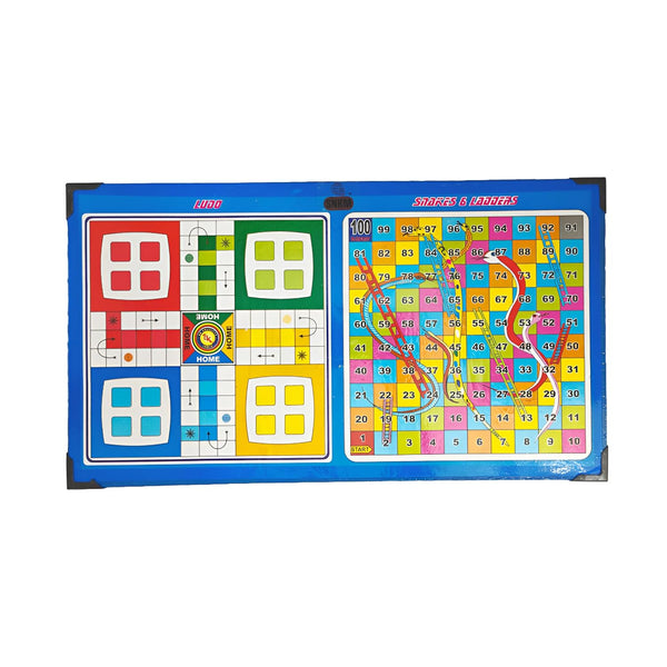Foldable Bed Study Table with Built-in Ludo & Snakes and Ladders | Kids Learning & Gaming Desk.