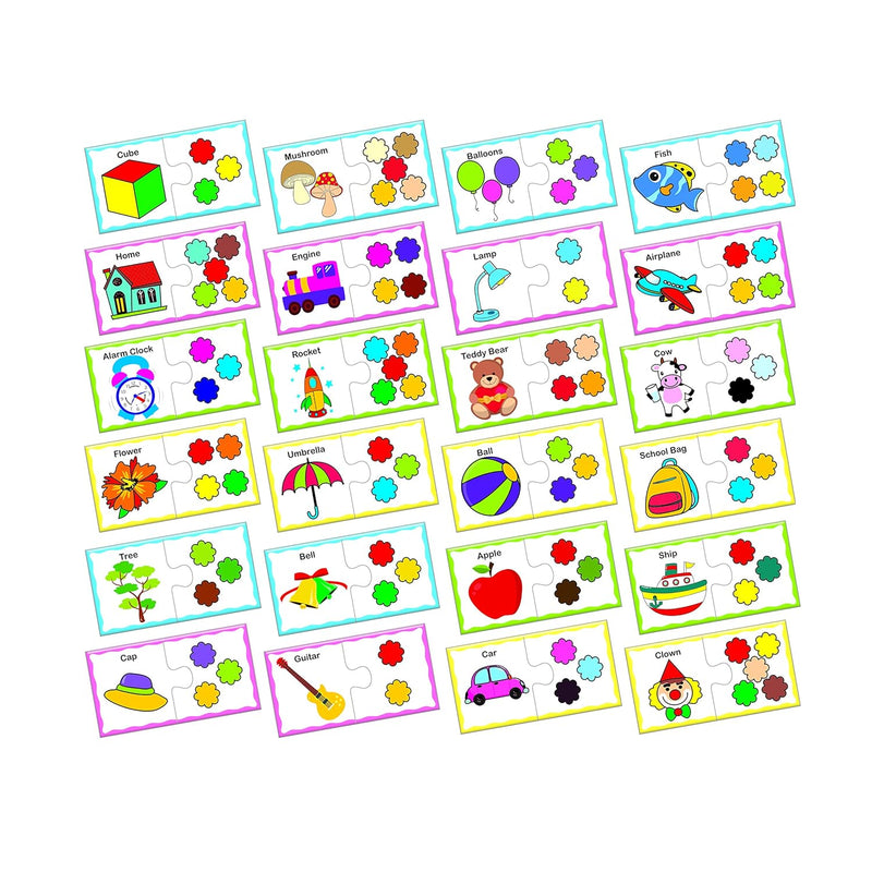 Color Matching Educational Jigsaw Puzzle for Kids | Early Learning Shape & Color Recognition Game.