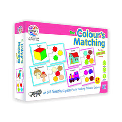 Color Matching Educational Jigsaw Puzzle for Kids | Early Learning Shape & Color Recognition Game.