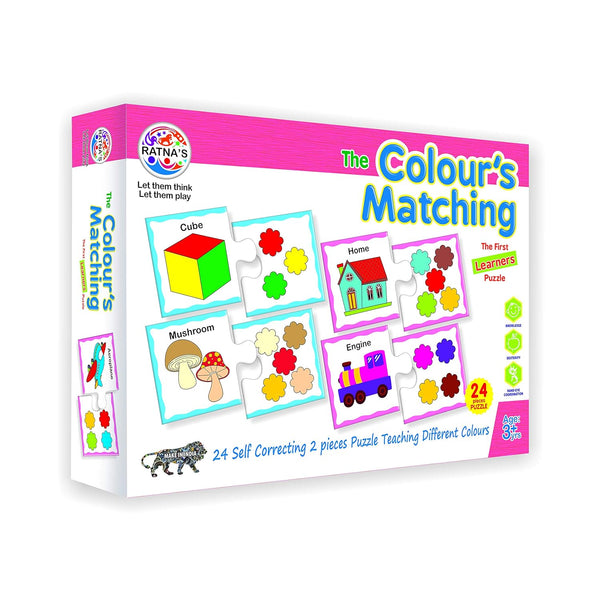 Color Matching Educational Jigsaw Puzzle for Kids | Early Learning Shape & Color Recognition Game.
