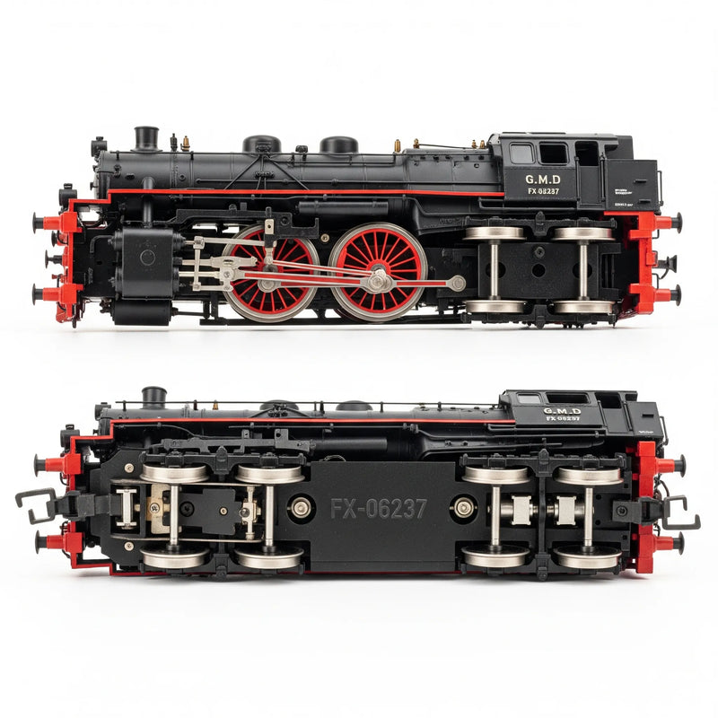 Black Toy Train Set for Kids | 19-Pc Battery-Operated High-Speed Engine with Round Track.