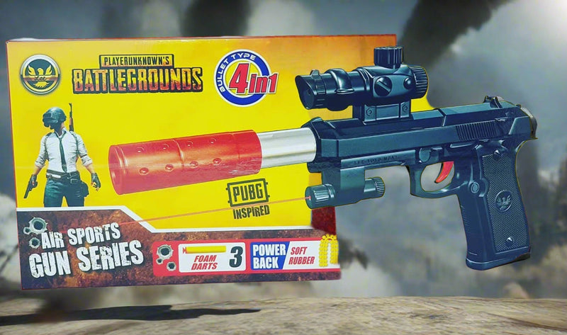 Modina Black Battle Royale Toy Gun | Soft Water & BB Bullet Blaster | Easy-to-Use for Kids.