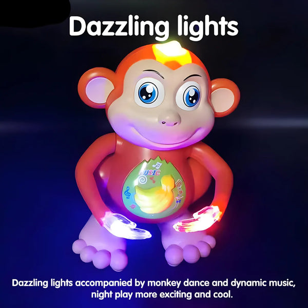 Lightning Hero Dancing Monkey Vehicle Toy for Kids|Boys|Girls with Light & Music